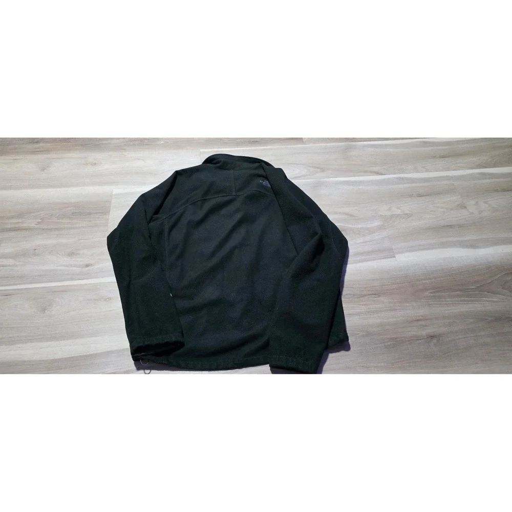 The North Face WindWall Fleece Jacket Mens Black Full‎ Zip Windproof Coat L